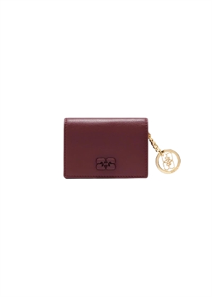Card holder with flap Burgundy B3010085 Ganni 